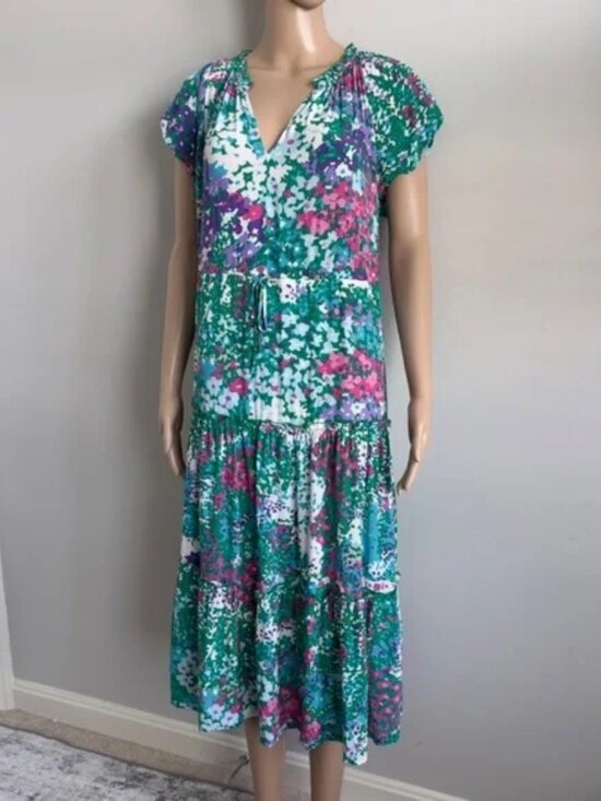 Rails Dresses & Skirts - Rails Juni Gardenia Flora Midi Dress Size Medium